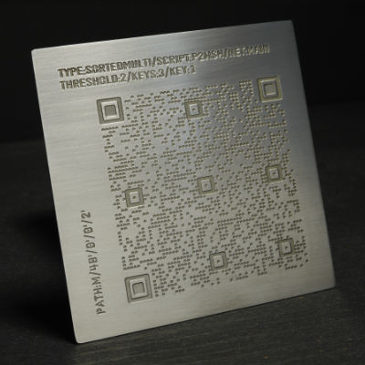 Etched descriptor plate